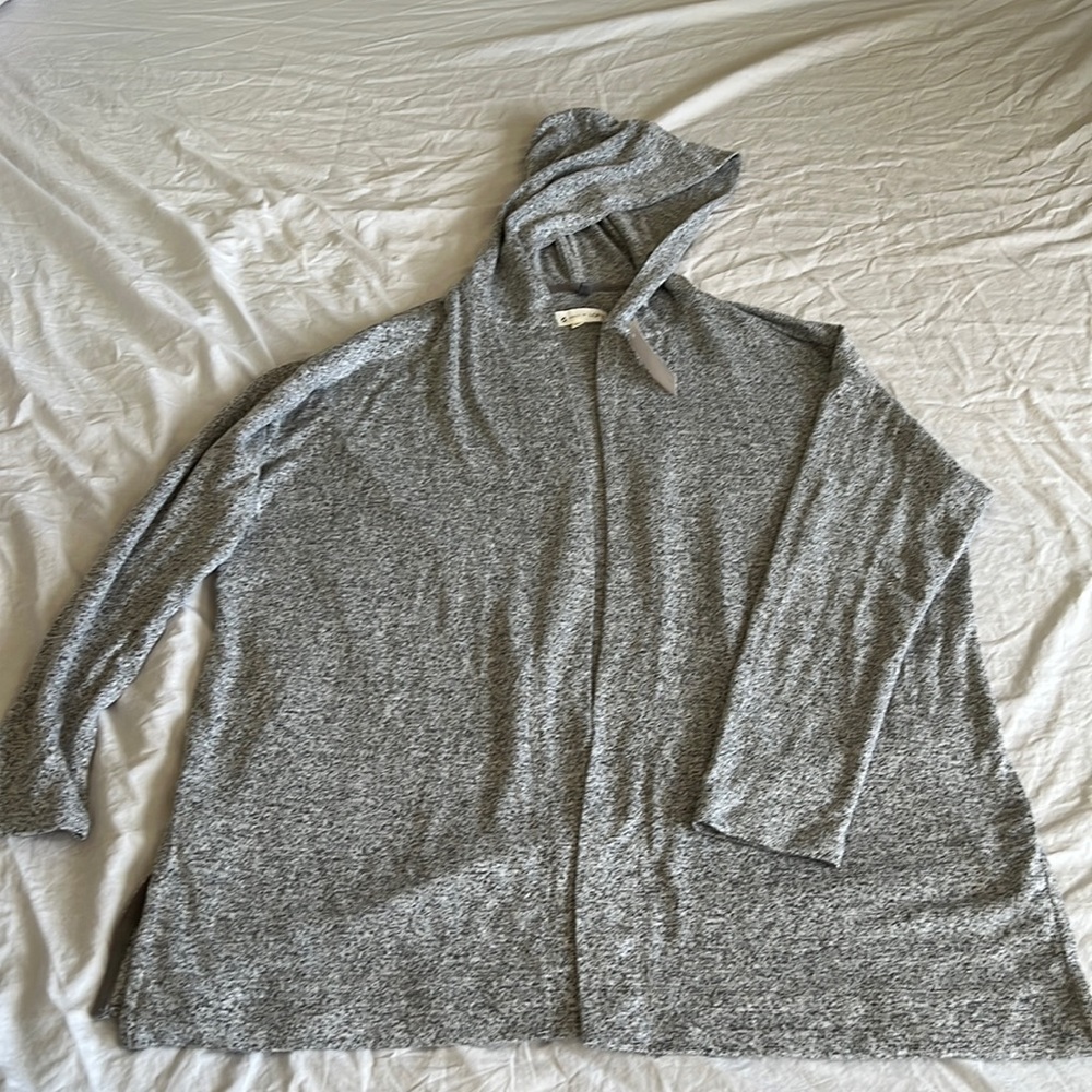 Lou and Grey for Loft.  Hooded sweater.